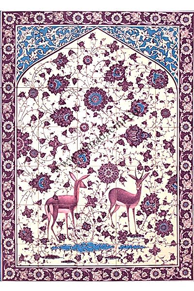 100x140 Ceylan Nakkas Desenli El Dekoru 910 Cini Pano Kütahya ve iznik çinileri el yapımı çini karo klasik türk çini sanatı desenleri osmanlı motifleri türk hamamı çini pano banyo mutfak çiniler seramik dekorasyon hand made interior ceramic tiles decoration turkısh bath bathroom çini fiyatları satıcıları fabrikalar