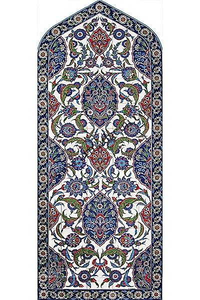 100x240 iznik Cinisi Desenli El Dekoru 920 Cini Panolar Kütahya ve iznik çinileri el yapımı çini karo klasik türk çini sanatı desenleri osmanlı motifleri türk hamamı çini pano banyo mutfak çiniler seramik dekorasyon hand made interior ceramic tiles decoration turkısh bath bathroom çini fiyatları satıcıları fabrikalar