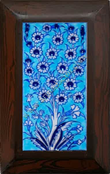 10x20 Kutahya Cini Mavi Hayat Agacı El Dekoru 114 Cini Pano iznik çinileri el yapımı çini karo türk çini sanatı desenleri osmanlı motifleri türk hamamı çini pano banyo mutfak çiniler seramik otel ev cami metro dekorasyon mosque masjid hand made interior ceramic tiles decoration turkısh bath bathroom fiyatları