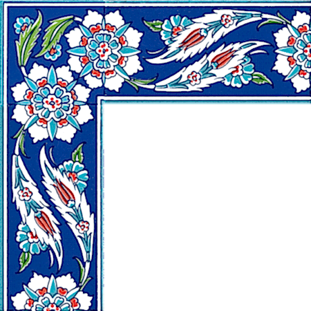 Hancer Desenli Çini Bordür