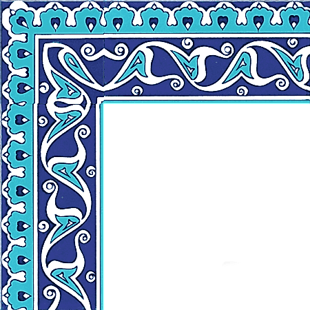 Rumi Çini Desenli Bordür