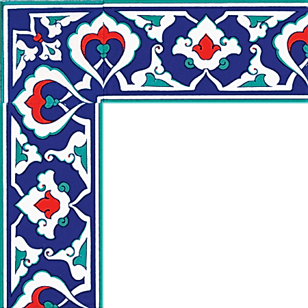 10x20 KS-41 Cini Desenli Iznik Bordur