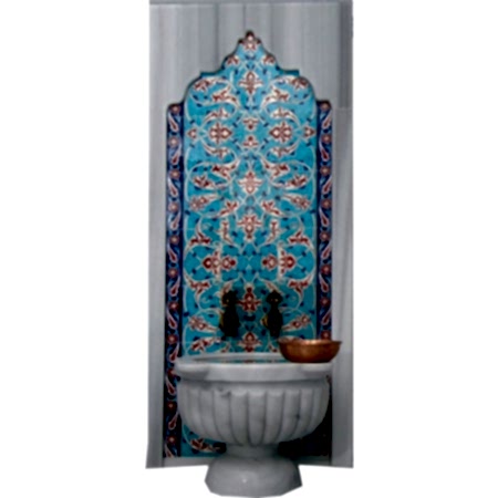 80x160 Klasik Rumi Desen Çinili Türk Hamamı
