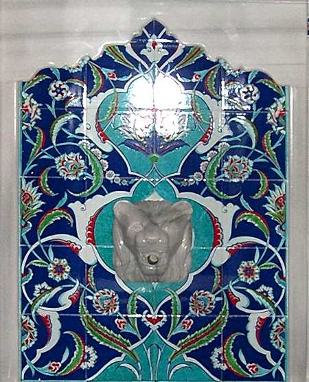 80x105 Aslanlı çini Motifli Rumi Türk Hamamı