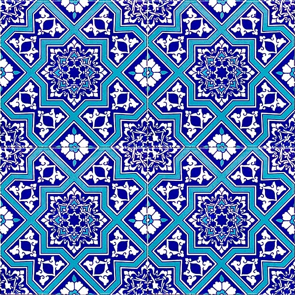 AC-12 Selcuk Yıldız Desenli Cini Karo geometric islamic art ceramic design mosque masjid tiles decorations