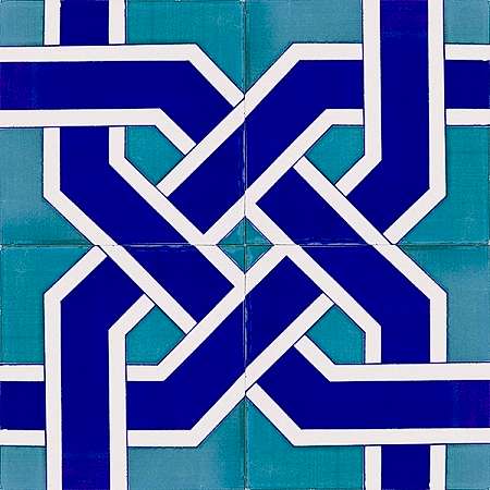 AC-15 Selcuk Yıldız Gecme Desen Cini Karo ottoman turkish ceramic tiles wall interior masjid