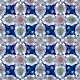 AC-27 Rumi Desenli Cini Karo rumi patterned mosque masjid ceramic tile intrior