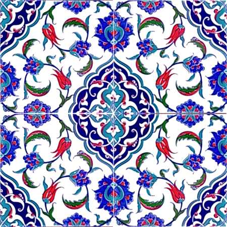 AC-44 Osmanlı Desen Cini Karo ottoman turkish vathrom ceramic tiles decoration ınterior