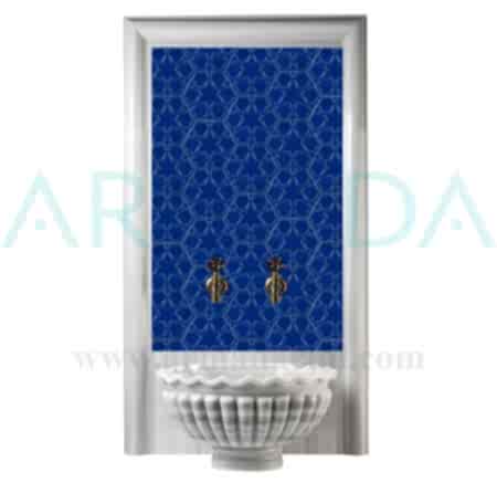 15x17 Kobalt Seramik Yıldız Altıgen Çini Türk Hamamı