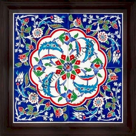 40x40 Kutahya Donence Çini Desenli El Dekoru 404 Cini Pano Kütahya ve iznik çinileri el yapımı çini karo türk çini sanatı desenleri osmanlı motifleri türk hamamı çini pano banyo mutfak çiniler seramik otel ev cami metro dekorasyon mosque masjid hand made interior ceramic tiles decoration turkısh bath bathroom fiyatları