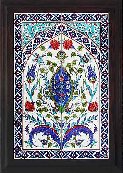40x60 iznik Çini Gobek Desenli El Dekoru 508 Pano Kütahya ve iznik çinileri el yapımı çini karo türk çini sanatı desenleri osmanlı motifleri türk hamamı çini pano banyo mutfak çiniler seramik otel ev cami metro dekorasyon mosque masjid hand made interior ceramic tiles decoration turkısh bath bathroom fiyatları