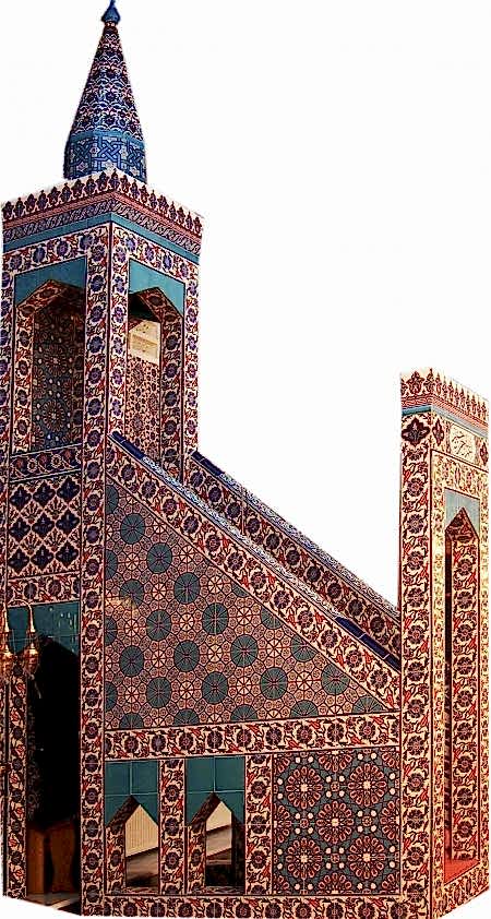 280x535 Çift Taraflı Mescit Cami Cini Minberi