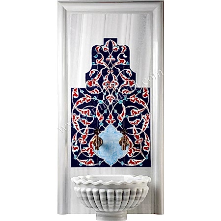 60x105 Klasik Rumi Desen çini Türk Hamamı