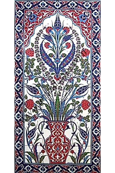 60x120 Kutahya Cinisi Hancer Desenli El Dekoru 636 Cini Pano ve iznik çinileri el yapımı çini karo türk çini sanatı desenleri osmanlı motifleri türk hamamı çini pano banyo çiniler seramik otel ev cami metro dekorasyon mosque masjid hand made interior ceramic tiles decoration turkısh bath bathroom fiyatları satıcıları