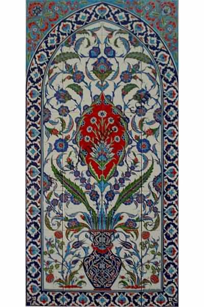 80x160 Kutahya Kırmızı Gobekli Çini El Dekoru 800 Pano iznik çinileri el yapımı çini karo türk çini sanatı desenleri osmanlı motifleri türk hamamı çini pano banyo mutfak çiniler seramik otel ev cami metro dekorasyon mosque masjid hand made interior ceramic tiles decoration turkısh bath bathroom fiyatları satıcıları