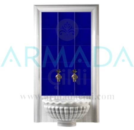 AC 25 Kobalt Lacivert Çini Spa Odası Dekorasyonu