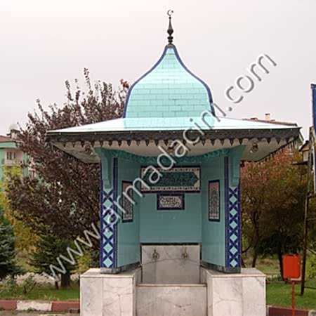 Turkuaz Kubbe Kaplama Kobalt Cinili Ceşme