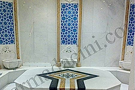 SP-96 Serigraf Çini yıldız Desenli Türk Hamamı