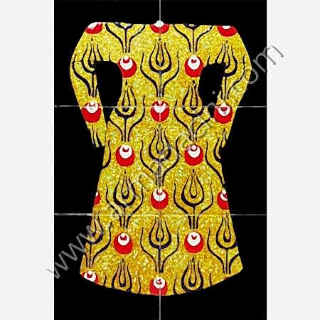 6040x60 Osmanlı Kaftanları Sarı Yaldızlı Kaftan Cini Pano Kütahya ve iznik çinileri el yapımı çini karo klasik türk çini sanatı desenleri osmanlı motifleri türk hamamı çini pano banyo mutfak çiniler seramik dekorasyon hand made interior ceramic tiles decoration turkısh bath bathroom çini fiyatları satıcıları fabrikalar