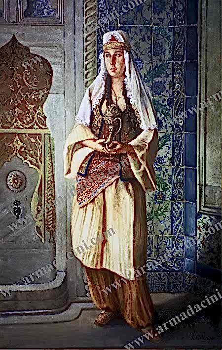 07 Osmanlı Sarayı Cariye Resim Köylu Kadın ottoman palace women girls harem