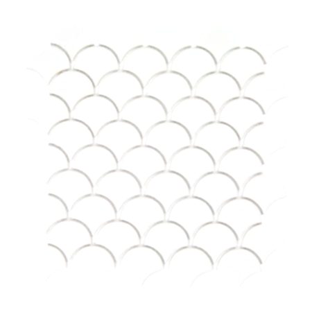 Armada Çini PC-816 Beyaz Balık Pulu Porselen Fileli Mozaik Cini porcelain mosaic ceramic tiles hand made decorations