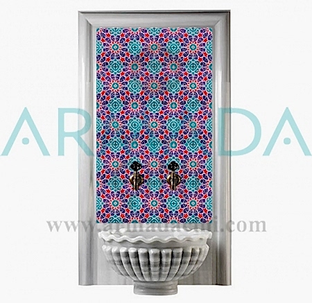AC 28 Maroc Tarzı Geometrik Desen Çini Türk Hamam