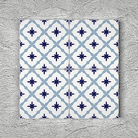 20x20 YÇ-38 Desenli Yer ÇinisiOttoman Turkish bath Hotel mosque decoration exterior ceramic Floor tile