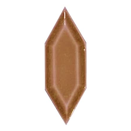 05X15 Cm Metro Yaprak Desen Karamel Çini Seramik Karo