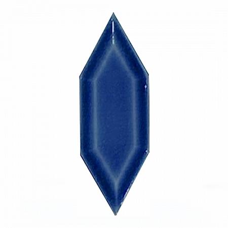 05X15 Cm Metro Yaprak Desen Kobalt Çini Seramik Karo