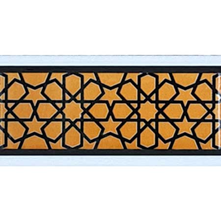 43030073 Armada Çini 1020 cm KS 72 Sarı Türkmen Yıldızı Çini Karo Bordür2 (2)