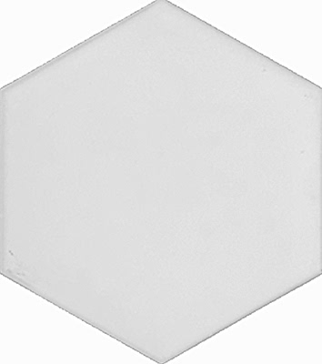 15x17 Cm Düz Beyaz Altıgen Desen Çini hexagon ceramic tile