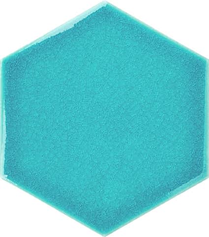 15x17 Cm Düz Turkuaz Altıgen Çini Karo hexagon ceramic tile