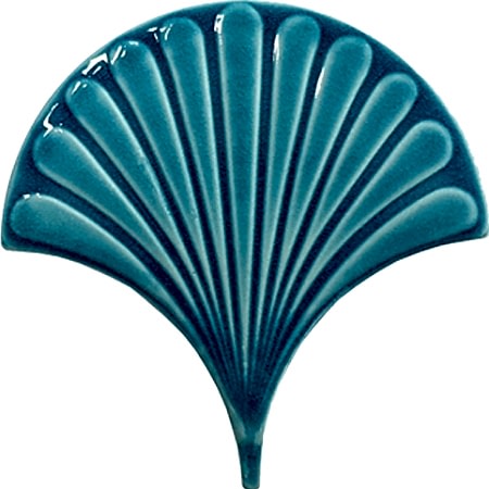 17x17 cm Turkuaz İstiridye Balık Pulu Çini fish scale ceramic tile decor