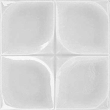 12,5x12,5 Cm Defakto Beyaz Model Çini Seramik Karo