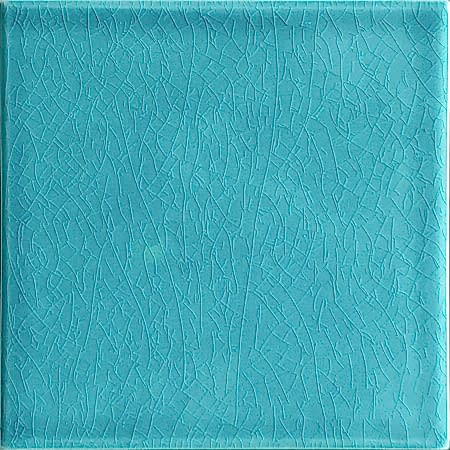 12,5x12,5 Cm Düz Turkuaz Çini Seramik Karo