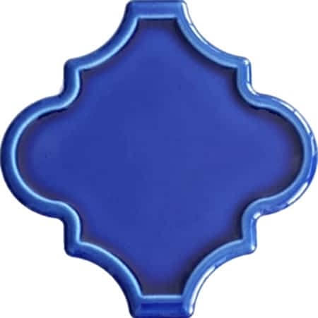 12x12 Ottoman Rölyefli Arabesk Kobalt Çini Karo Seramik Turkish arabesque ceramic art tile wall decoratons interior