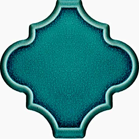 12x12 Ottoman Rölyefli Arabesk Turkuaz Çini Karo Seramik Turkish arabesque ceramic art tile wall decoratons interior 12x12 Ottoman