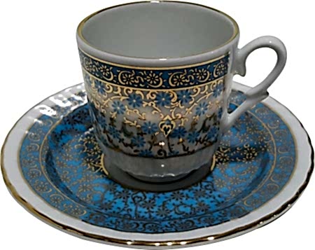 mavi çiçekli porselen kahve fincanları flower coffee cup kahve setleri turkish cofee ottoman porcelain tea set gold decor fincan takımları Türk kahvesi cup arabic