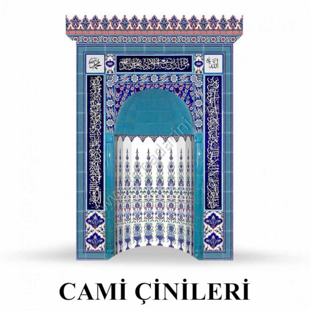 Cami Çinisi Mihrap Minber Kürsü