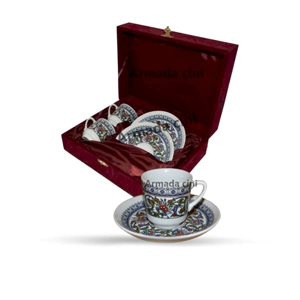 kütahya porselen topkapı fincan takımı kutahya porcelain yopkapı coffee cups
