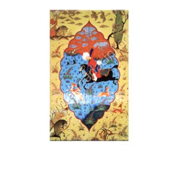 El Dekoru Çini Karo Osmanlı minyatür sanatı çini karo Ottoman art ceramic tile