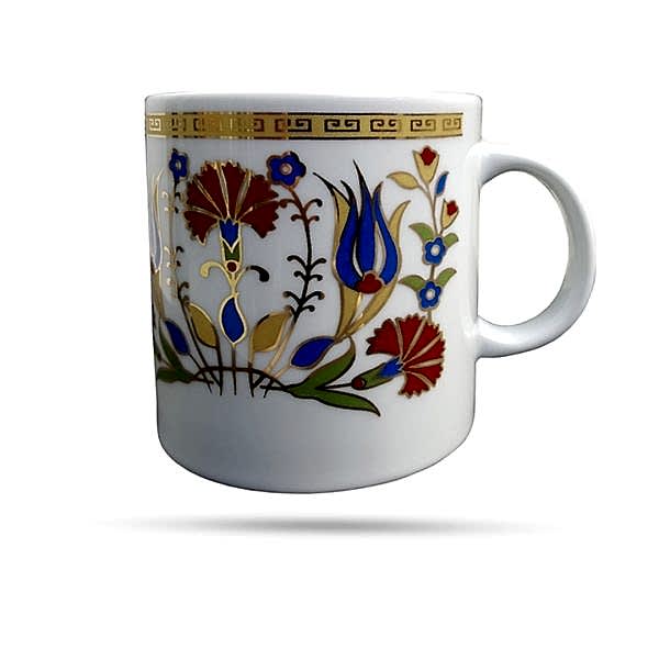 çini desenli porselen kupa porcelain cup