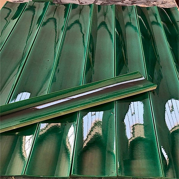Bar-front-bamboo-tile-corrugated-ceramic Bar-front-ceramic-Green-cafe-decoration-cafe-ceramic-decoration-24