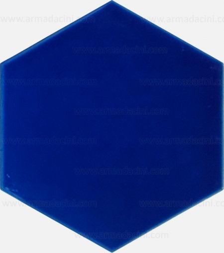 15x17 Cm Düz Kobalt Altıgen Çini Seramik hexagon ceramic tile