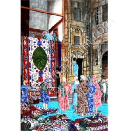 40x60 Halı Tuccarı El Dekoru Cini Tablo Kütahya ve iznik çinileri el yapımı çini karo klasik türk çini sanatı desenleri osmanlı motifleri türk hamamı çini pano banyo mutfak çiniler seramik dekorasyon hand made interior ceramic tiles decoration turkısh bath bathroom çini fiyatları satıcıları fabrikalar