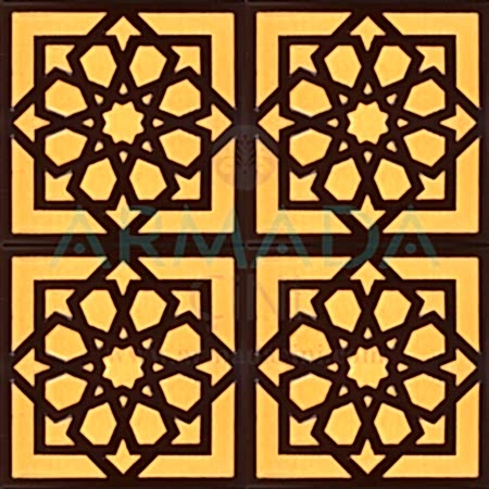 20x20 SP-101 Desenli İznik Çini Karo Modeli (Selçuklu Yıldızı) Orjinal Orijinal Gerçek Selçuklu Yıldızı Desenli Kütahya İznik Çini Seramik Karo Modelleri Mosque turkish bathroom islamic ceramic tile decoration