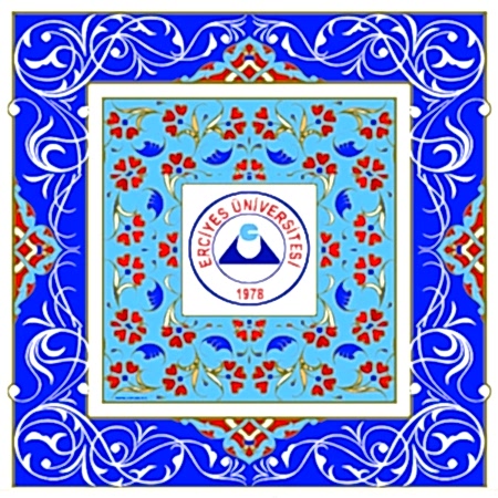 20x20 Altın yaldızlı çini Plaket Karo-4 Turkuaz kobalt